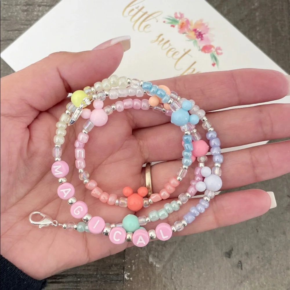 Rainbow Mickey Mouse Necklace